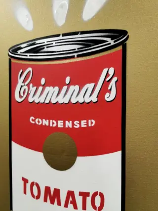 Pnshr (XX-XXI) - "Criminal's soup" - Spray on canvas w/ COA