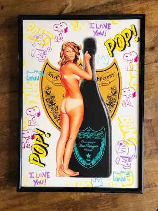 Koen Betjes - Mel Ramos x Dom Perignonx Pop art