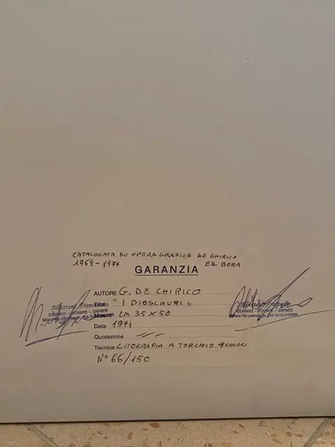 Giorgio De Chirico (1888-1978) - I Dioscuri