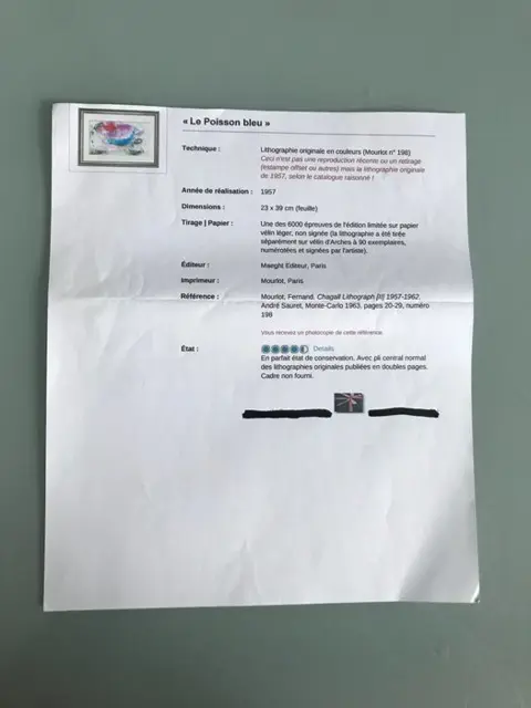 Marc Chagall (1887-1985) - le poisson bleu
