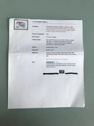 Marc Chagall (1887-1985) - le poisson bleu