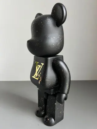 KEK (1980) - Bearbrick 400% (Louis Vuitton LV Gold Splash)