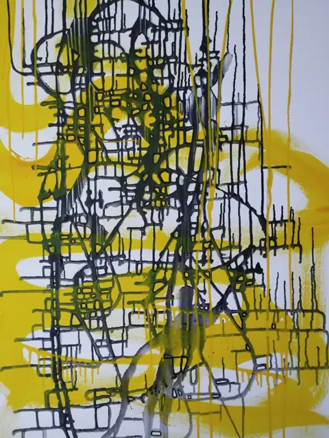 Natia Antadze (1976) - "Abstrakte Komposition"