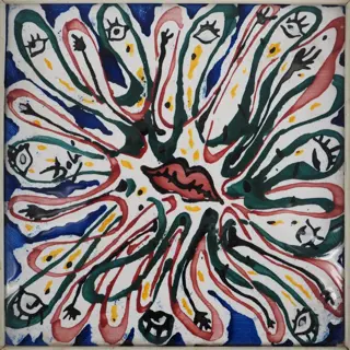 Salvador Dali (1904-1989) - Baiser aux mille yeux