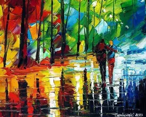 Andrzej Ziemkowski - Trees in the park
