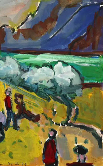 Rudolf Ullik (1900-1996) - Blick auf Arco am Gardasee