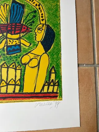 Corneille (1922-2010) - Deux femmes dans la cite’