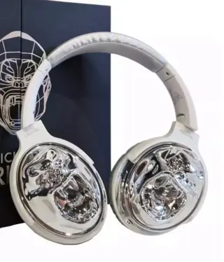 Richard Orlinski (1966) - Casque HEADPHONES KONG - Chrome Silver - Argent