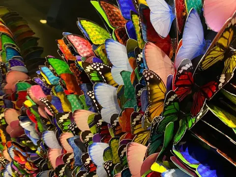 AmsterdamArts - 3D designer butterfly mix wall art