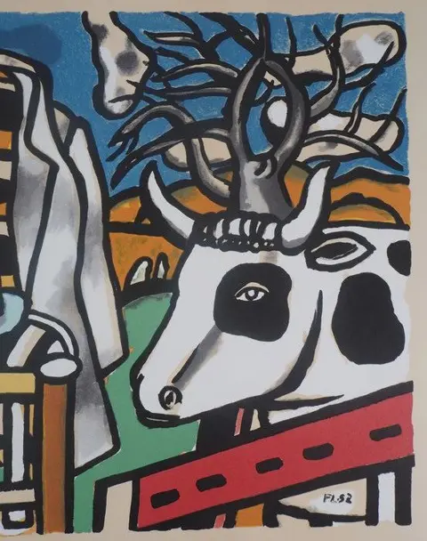 Fernand Léger (1881-1955) - Chaise et vache