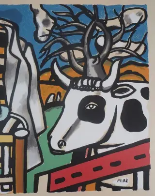 Fernand Léger (1881-1955) - Chaise et vache