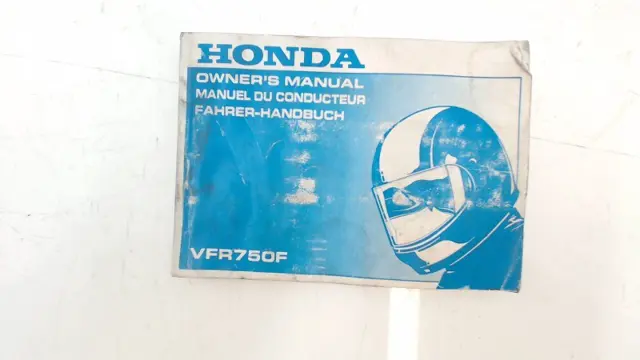 INSTRUCTIEBOEKJE Honda VFR 750 1994 - 1997
