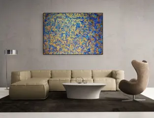Irena Lenartowicz - Iridescent Gold & Beautiful Blue - XXL