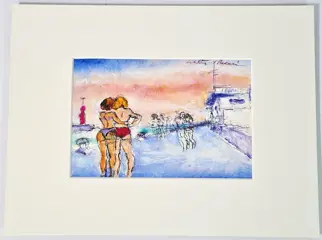 Walter Piacesi (1929-2022) - Lungo il molo di levante