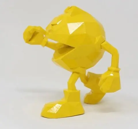 Richard Orlinski (1966) - LOT DE2 PACMAN JAUNE - NOIR
