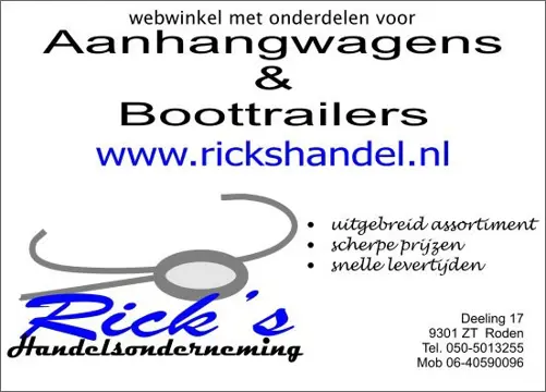 Aanhangwagen of boottrailer onderdelen nodig?