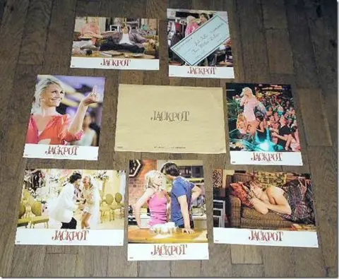 WHAT HAPPENS IN VEGAS lobby cards.