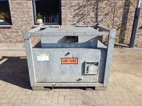 OTTO 1000 liter dieseltank IBC Gegalvaniseerd as New !