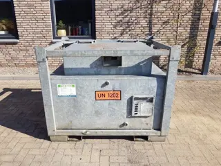 OTTO 1000 liter dieseltank IBC Gegalvaniseerd as New !
