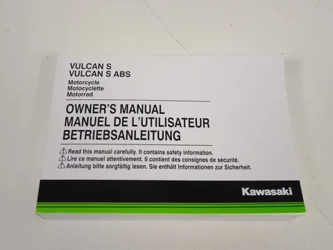 INSTRUCTIEBOEKJE Kawasaki 650 Vulcan S 2015 - 2019