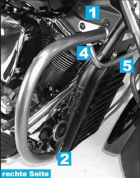 VALBEUGEL Yamaha XVS 1300 Midnight Star 2007 - 2014