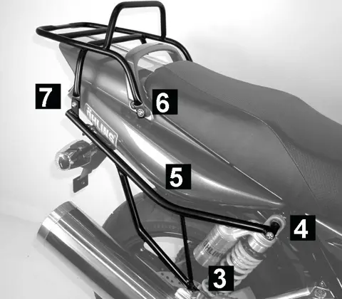 TOPKOFFERDRAGER Yamaha XJR 1300 2008 - 2014