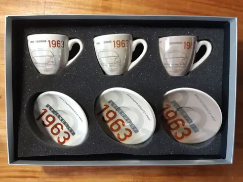 Decoratief object - Espresso kopjes 50 jaar 911 - Porsche -