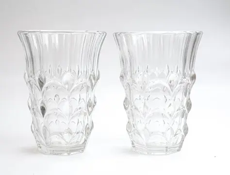 Charles Graffart - Val Saint Lambert, Luxval - koppel vazen