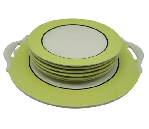 Sarreguemines - Dessertservies - Aardewerk