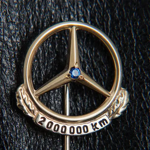 Kleding - Polished Mercedes Benz Daimler 333 8K Gold Pin