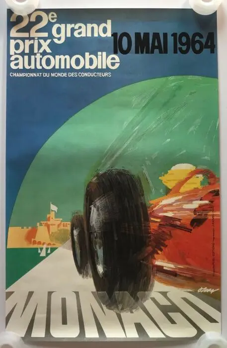 Monaco Grand Prix - 1964 - Poster