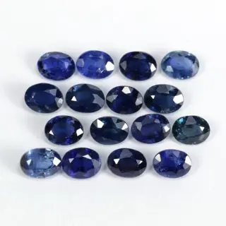 16 pcs- Geen minimumprijs - Saffier - 3.52 ct