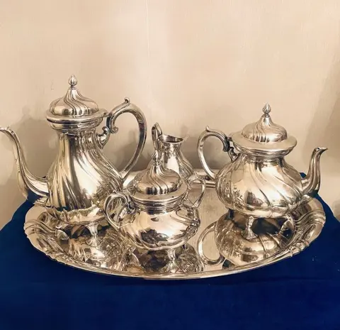 WMF / Geislingen - Koffie en theeservies (5) - Jugendstil -