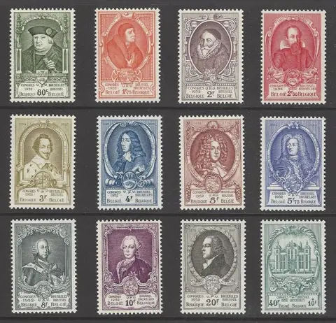 België 1952 - reek UPU - OBP/COB 880/91