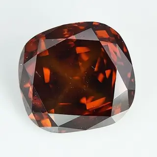 Diamant - 1.36 ct - Cushion - Kleurbehandeld, Fancy Deep