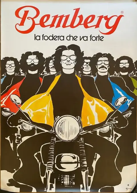 René Gruau, (after) - Bemberg - la fodera che va forte -