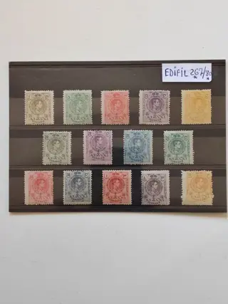 Spanje 1909/1922 - Alfonso XIII, medallion type - Edifil n° 267*/280*