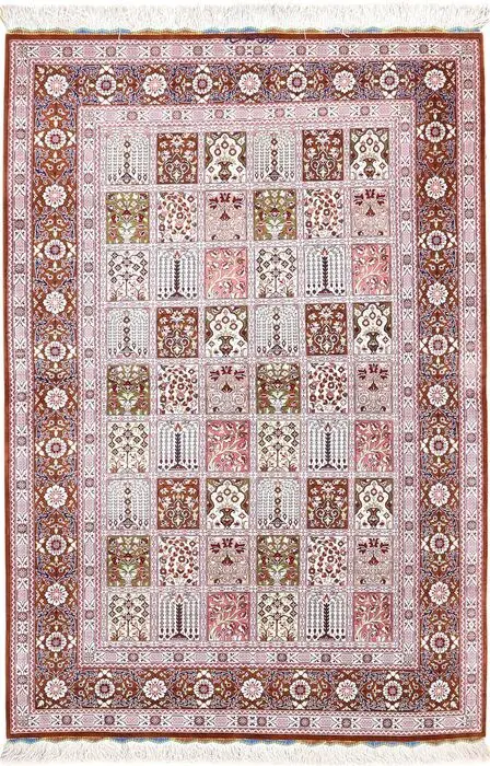 Ghom Seide Signiert - Tapijt - 146 cm - 100 cm