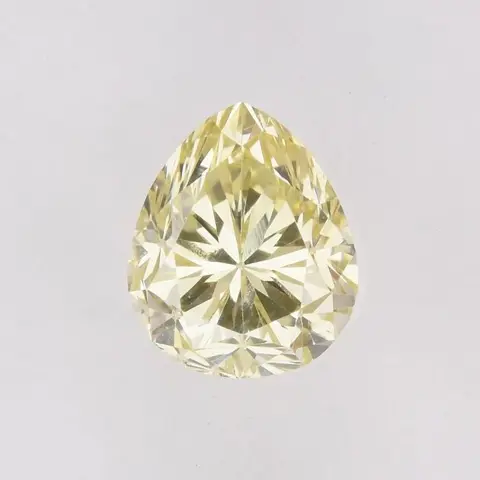Diamant - 0.29 ct - Briljant, Peer - U-V - fancy light