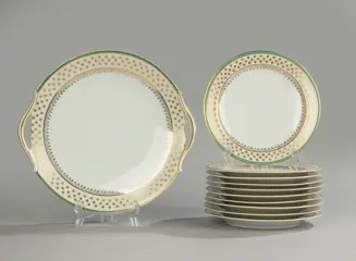 Raynaud Limoges - Gebak/cakeservies (11) - Porselein