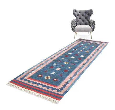 Original Perser Nomaden Modern Kelim aus Echte Wolle -