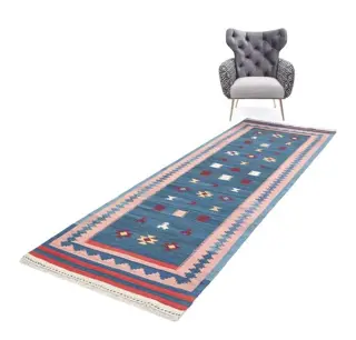 Original Perser Nomaden Modern Kelim aus Echte Wolle -