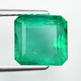 1 pcs Groen Smaragd - 4.59 ct