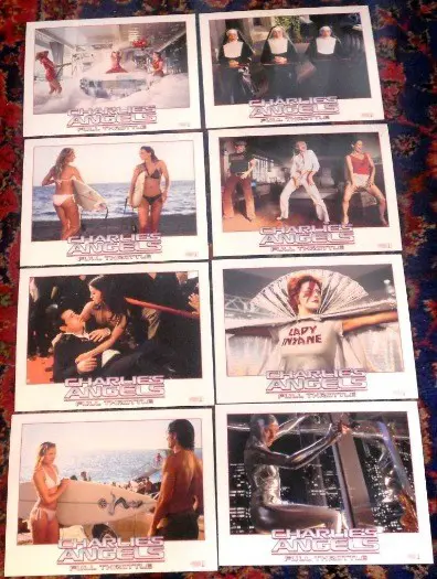 CHARLIE ' S ANGELS FULL THROTTLE lobbycard set.