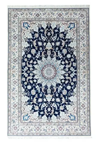 Nain 6 La Habibian signiert - Zeer fijn tapijt met veel