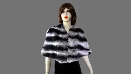 Artisan Furrier - Chinchilla Rex Cape - Gemaakt in: