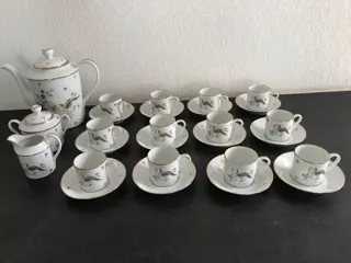 Limoges - Koffieservies voor 12 (15) - Porselein