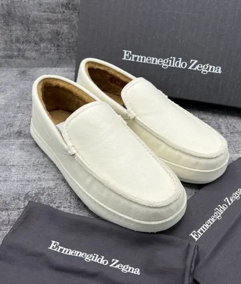 Ermenegildo Zegna - 42 Wool - Instappers - Maat: Schoenen /