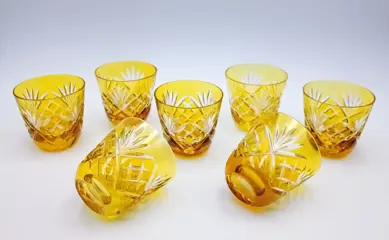 Fabergé - Maison Tatiana amberkleurige waterglazen (7) -