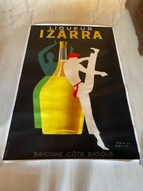 Paul Colin - IZARRA liqueur basque - 1950